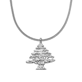 Libanon Zeder Wappen Kette Herren Silber Edelstahl | d'origine