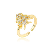 Lebanon Cedar Emblem Ring for Women 18K Gold | d'origine