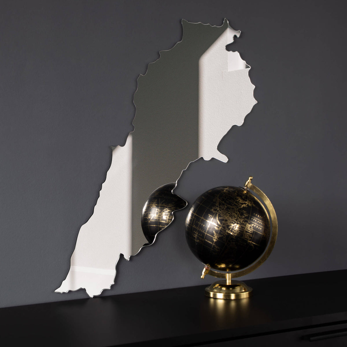 Libanon Silhouette Spiegel Acrylglas | d'origine