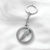 Lebanon Map Key Ring Silver Stainless Steel | d'origine