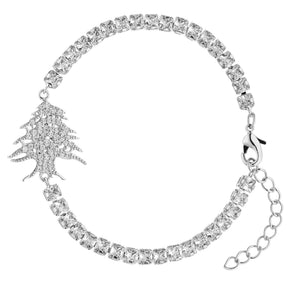 Libanon Wappen Armband Damen Silber wasserfest | d'origine