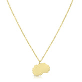 Mazedonien Landkarten Kette Damen 18K Gold | d'origine