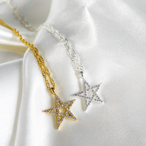Morocco Star Emblem Necklace Women 18K Gold | d'origine
