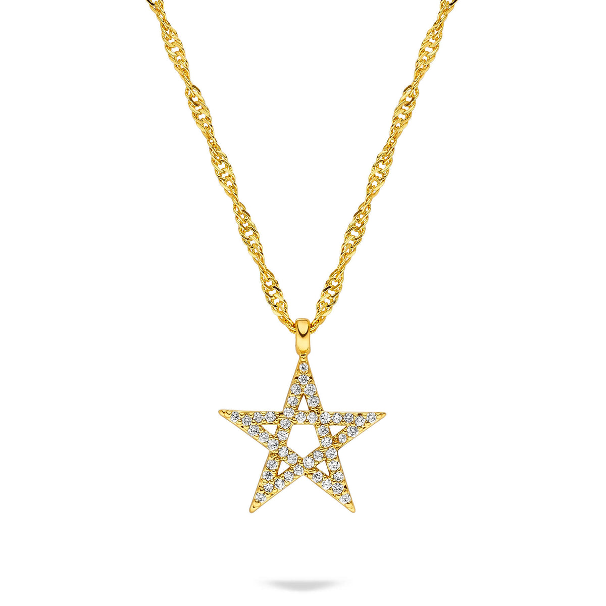 Marokko Wappen Kette Damen Gold vergoldet | d'origine