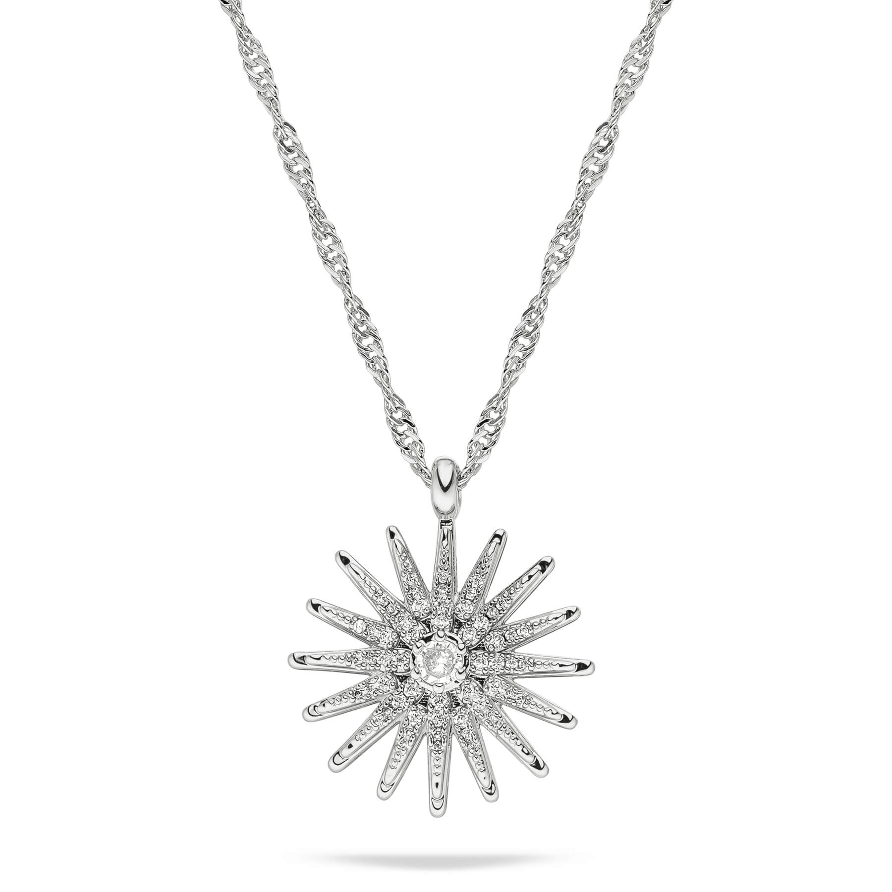 Mazedonien Wappen Kette Damen Silber wasserfest | d'origine