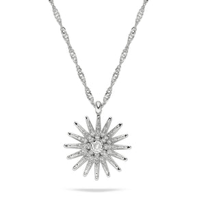 Mazedonien Wappen Kette Damen Silber wasserfest | d'origine