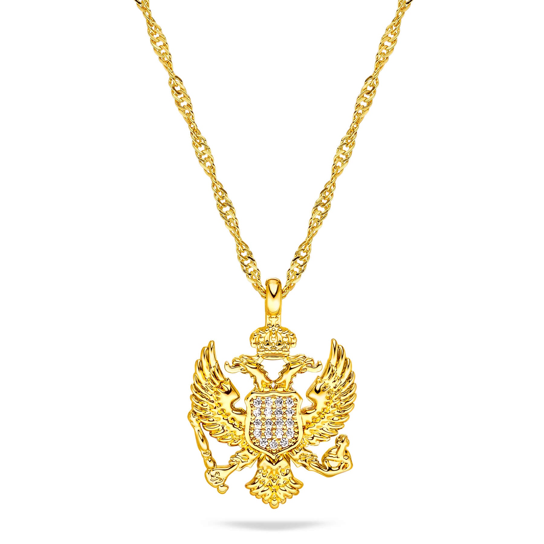 Montenegro Emblem Necklace Women Gold-Plated | d'origine