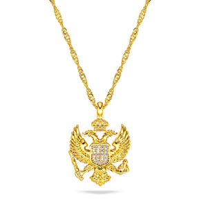Montenegro Emblem Necklace Women Gold-Plated | d'origine
