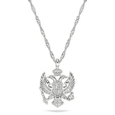 Montenegro Emblem Necklace Women Silver Stainless Steel – Eagle