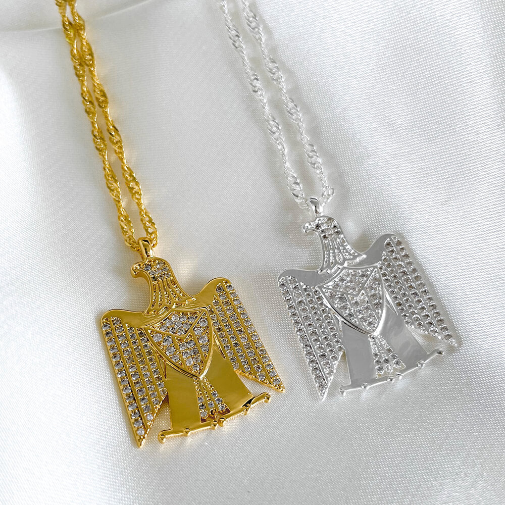 Palästina Wappen Kette Damen 18K Gold – Wappen