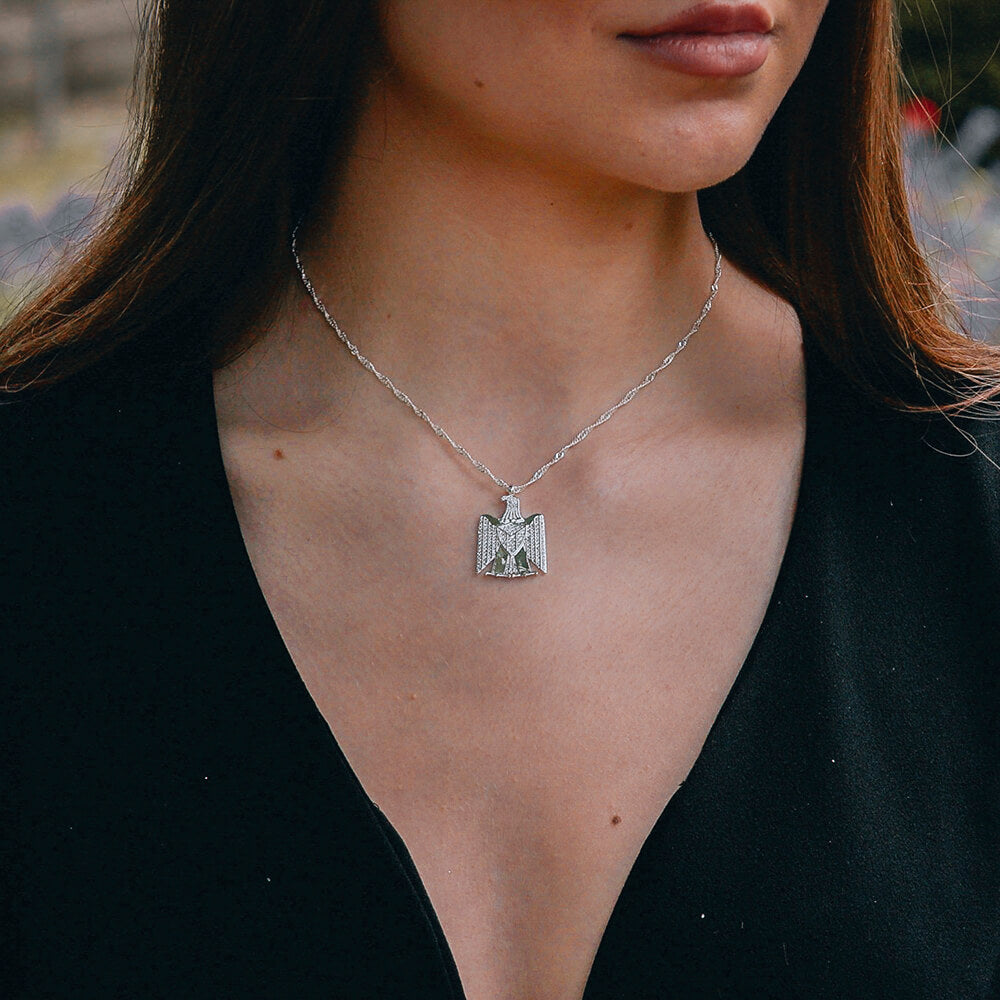 Palästina Wappen Kette Damen 18K Gold | d'origine