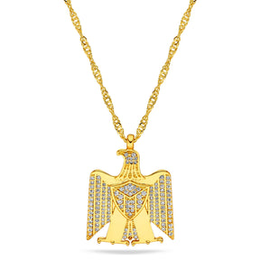 Palästina Wappen Kette Damen 18K Gold | d'origine