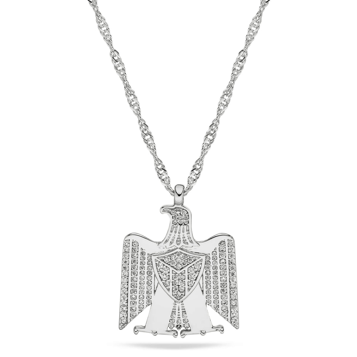 Palästina Wappen Kette Damen Silber wasserfest | d'origine