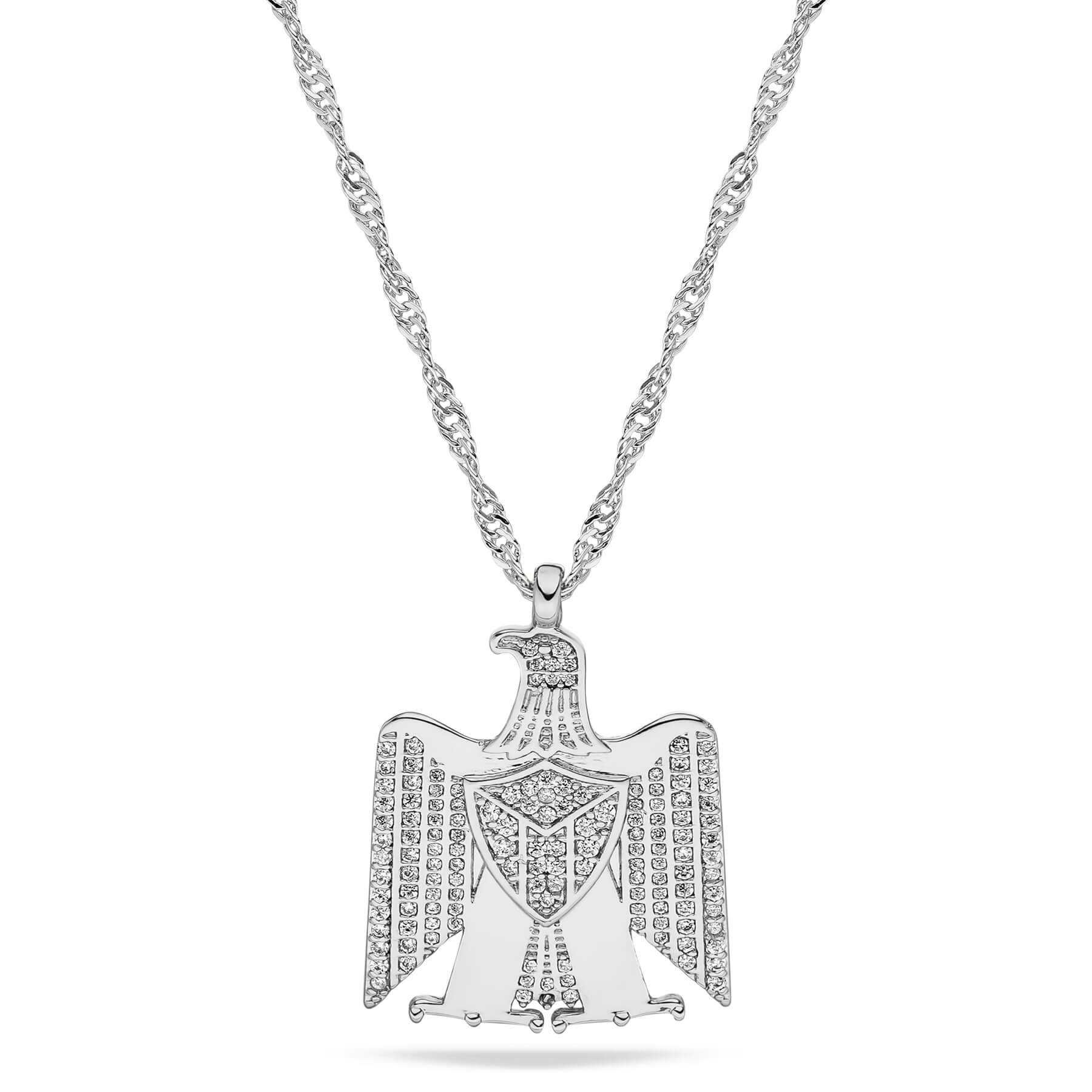 Palästina Wappen Kette Damen Silber wasserfest | d'origine