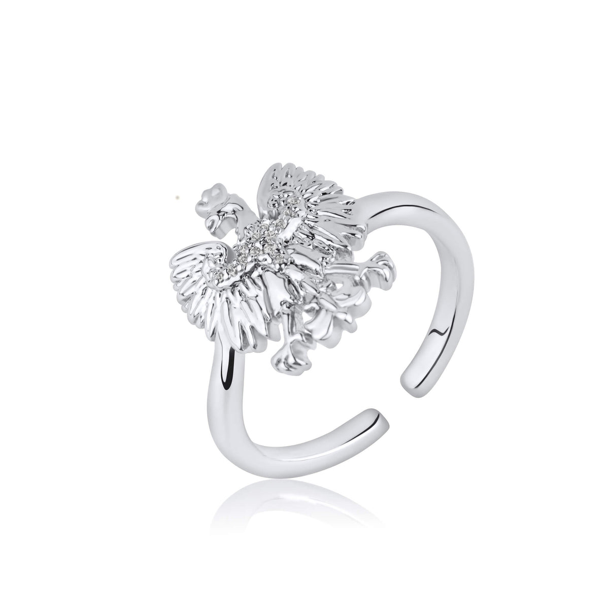 Polen Wappen Ring Damen Silber wasserfest | d'origine