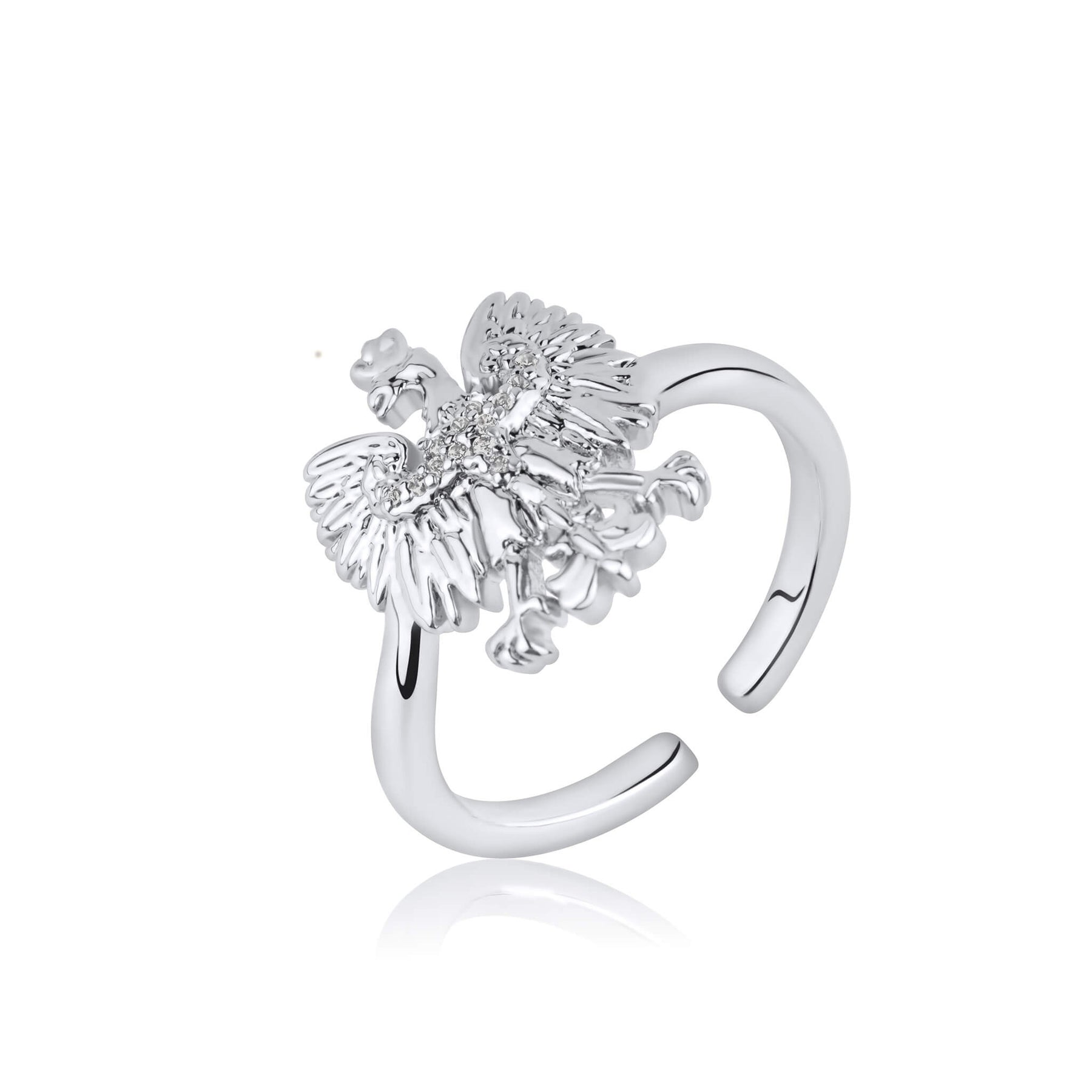 Polen Wappen Ring Damen Silber wasserfest | d'origine