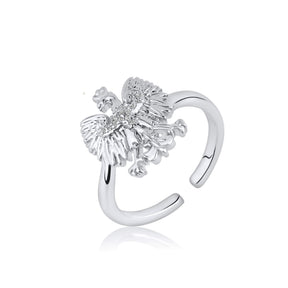 Polen Wappen Ring Damen Silber wasserfest | d'origine