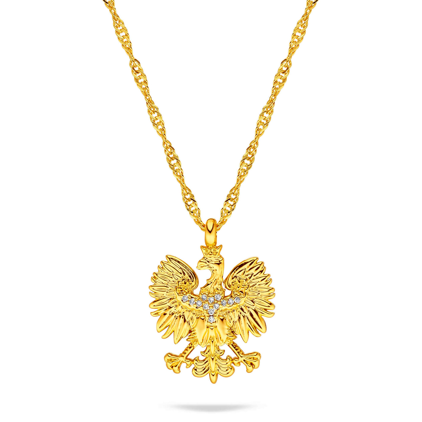 Polen Wappen Kette Damen Gold vergoldet | d'origine