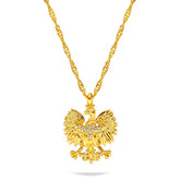 Polen Wappen Kette Damen Gold vergoldet | d'origine