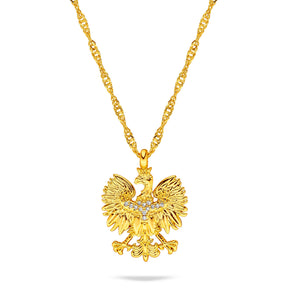 Polen Wappen Kette Damen Gold vergoldet | d'origine