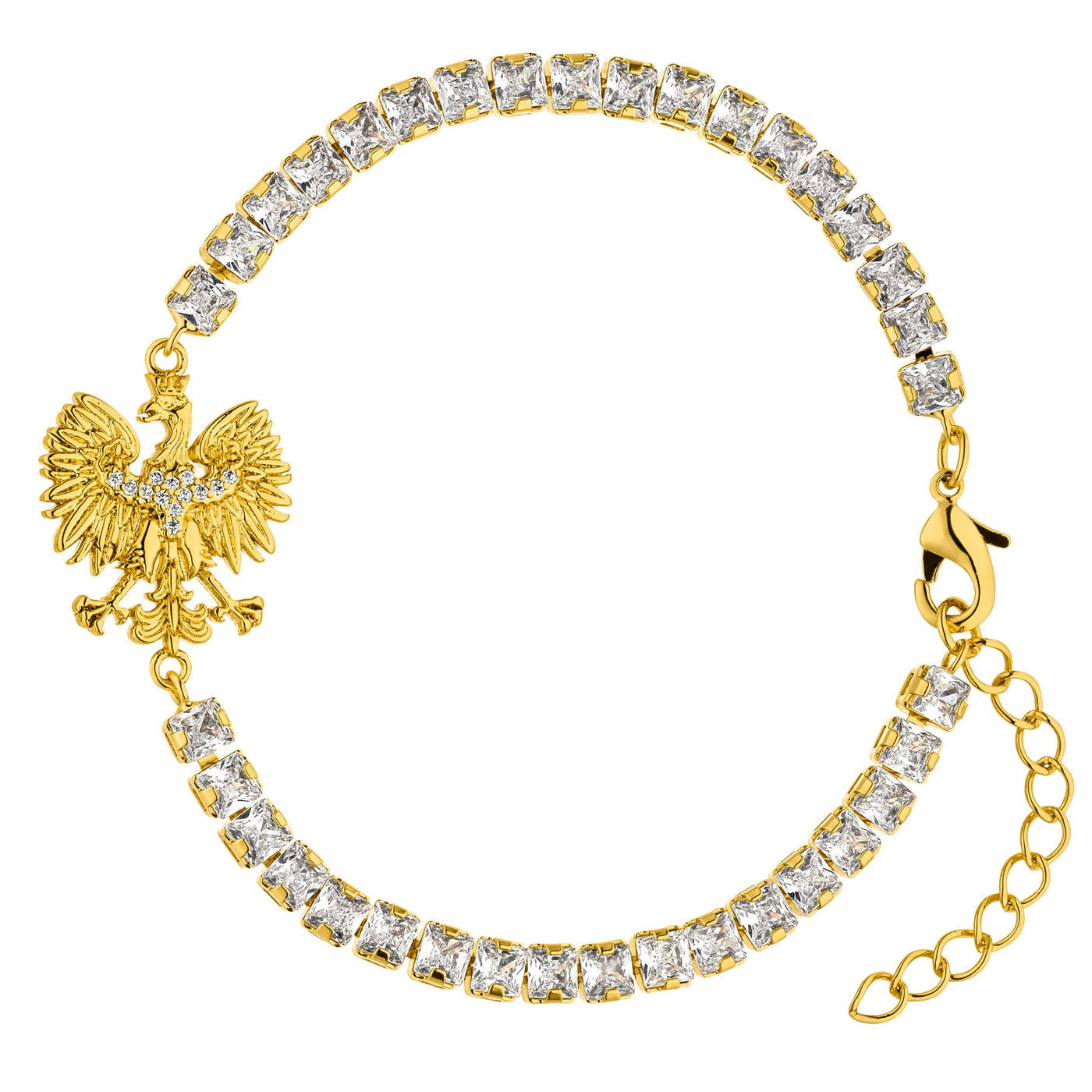 Polen Adler Wappen Armband Damen 18K Gold | d'origine
