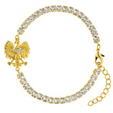 Polen Adler Wappen Armband Damen 18K Gold | d'origine