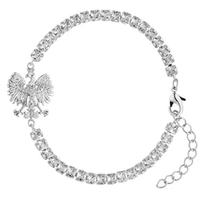 Polen Wappen Armband Damen Silber wasserfest | d'origine