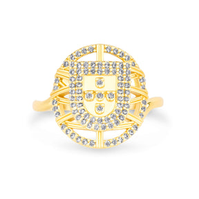 Portugal Wappen Ring Damen Gold vergoldet | d'origine