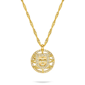 Portugal Wappen Kette Damen Gold vergoldet | d'origine