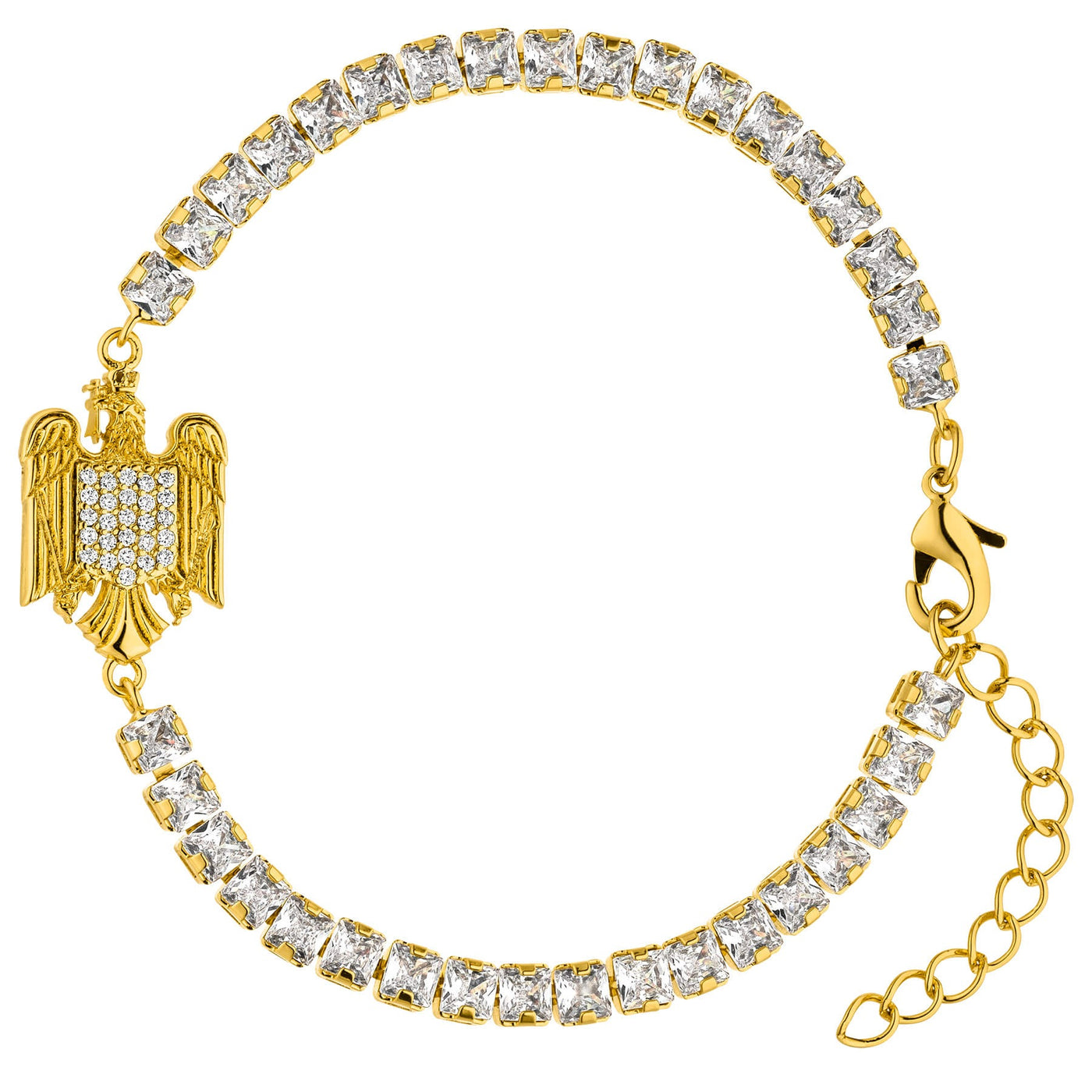 Rumänien Wappen Armband Damen Gold vergoldet | d'origine