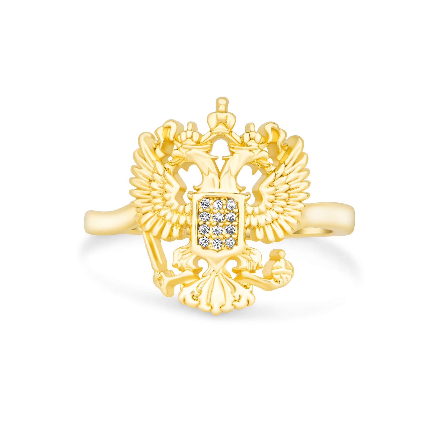 Russland Silhouette Landkarten Armband Damen Gold vergoldet | d'origine