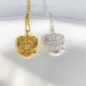 Russland Adler Wappen Kette Damen 18K Gold | d'origine