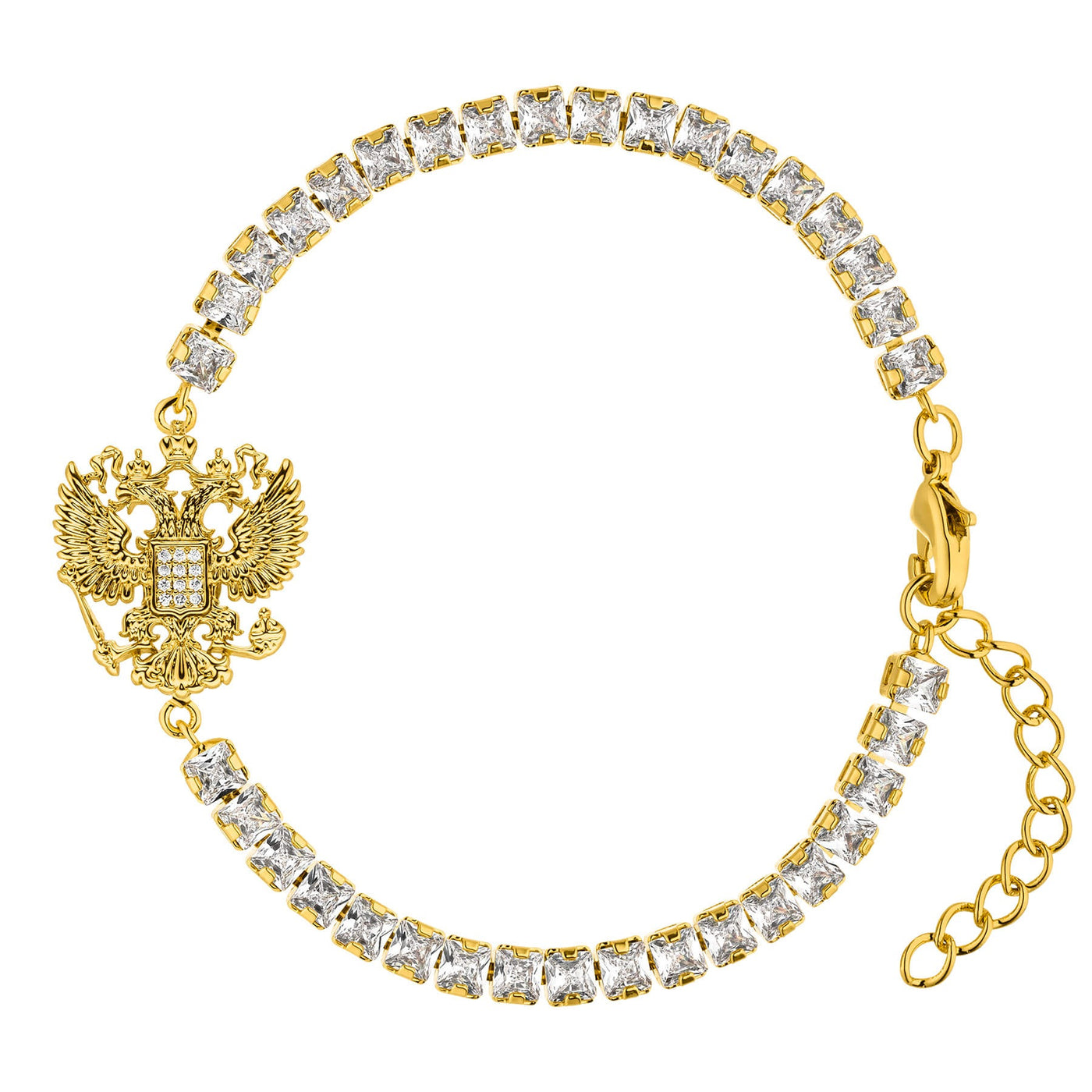 Russland Adler Wappen Armband Damen 18K Gold | d'origine