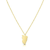 Shqipëri Landkarte 5-Anhänger Kette Damen 18K Gold | d'origine