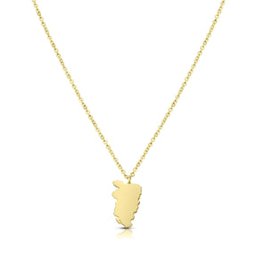 Shqipëri Landkarte 5-Anhänger Kette Damen 18K Gold | d'origine