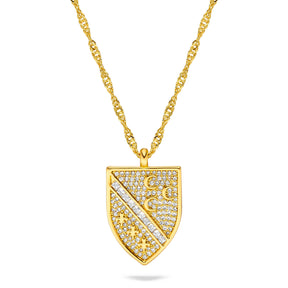 Sandžak Wappen Kette Damen Gold vergoldet | d'origine