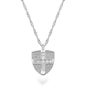 Switzerland Emblem Necklace Women Silver Waterproof | d'origine