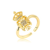 Serbien Adler Wappen Ring Damen 18K Gold | d'origine