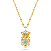 Serbia Emblem Necklace Women Gold-Plated | d'origine