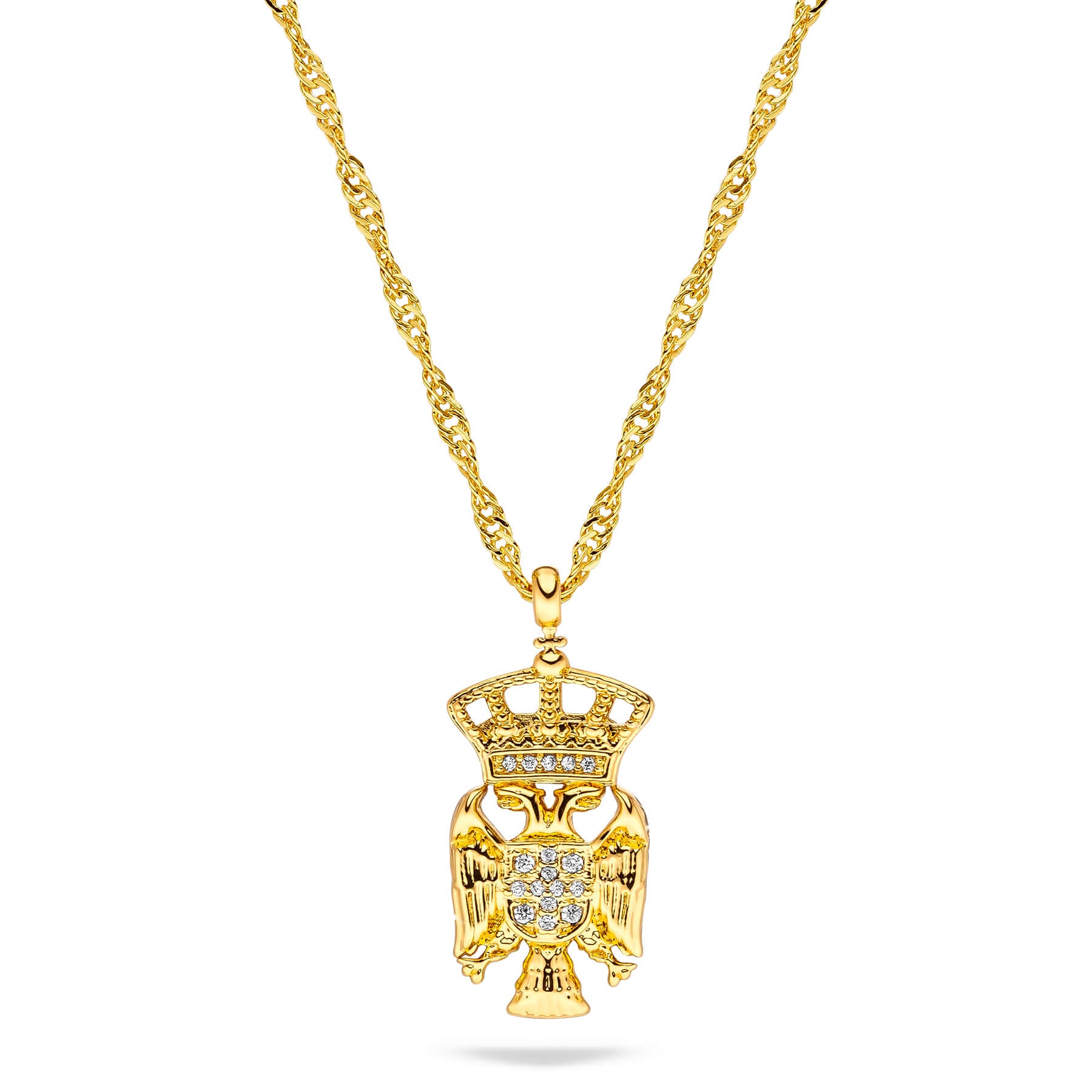Serbia Emblem Necklace Women Gold-Plated | d'origine