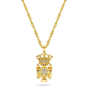 Serbia Emblem Necklace Women Gold-Plated | d'origine