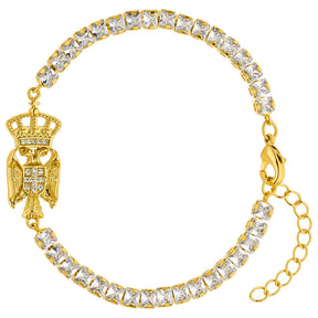 Serbien Adler Wappen Armband Damen 18K Gold | d'origine