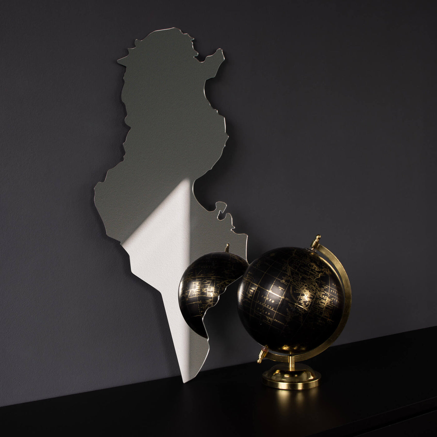 Tunesien Silhouette Spiegel Acrylglas | d'origine