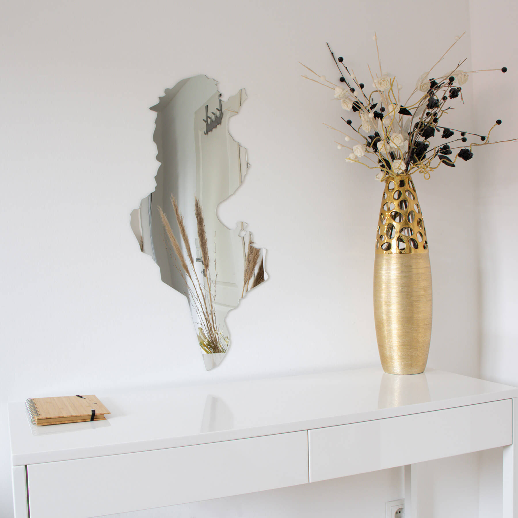 Tunisia Mirror Acrylic Glass – Map
