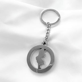 Tunesien Landkarten Schlüsselanhänger Silber Edelstahl | d'origine