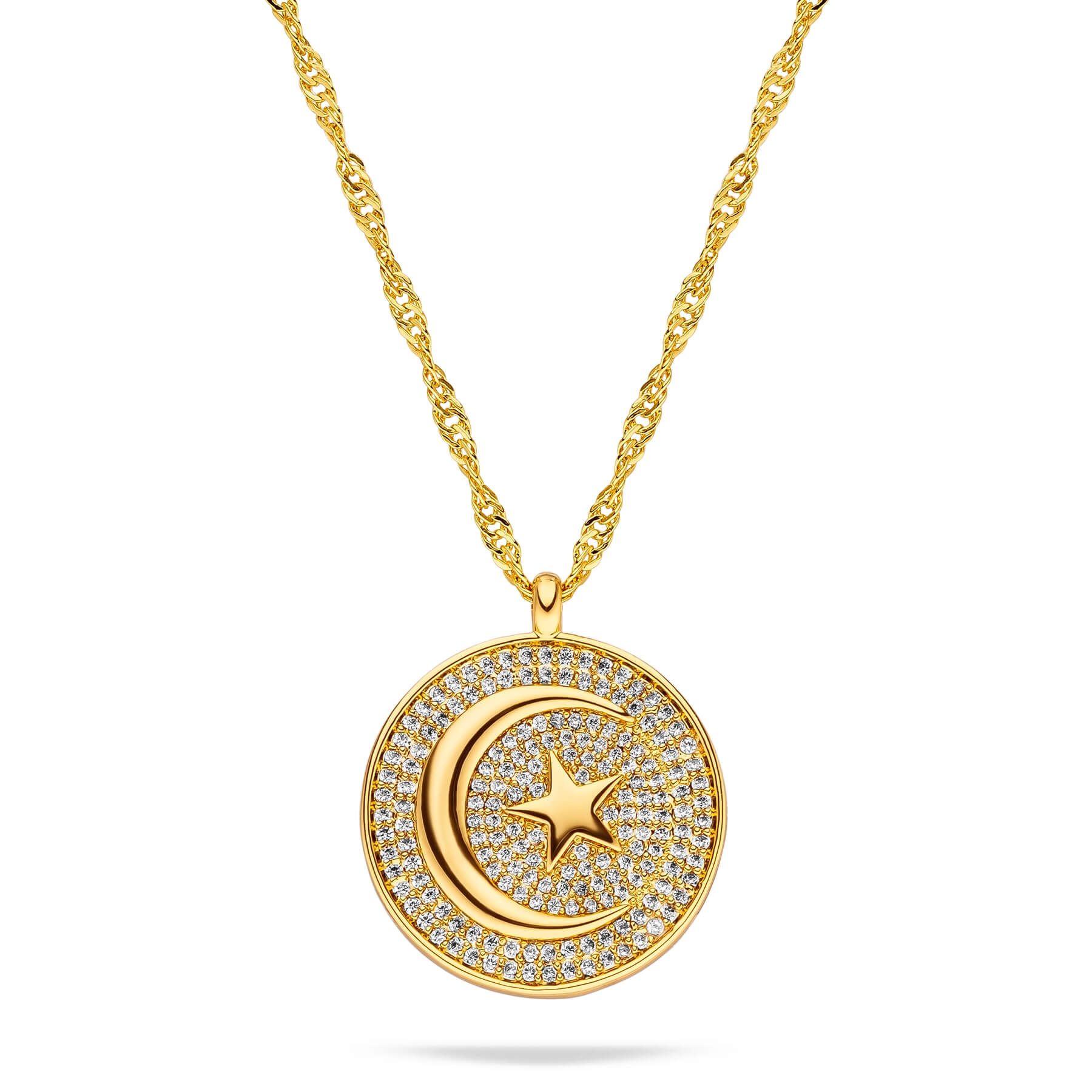 Tunesien Wappen Kette Damen 18K Gold | d'origine
