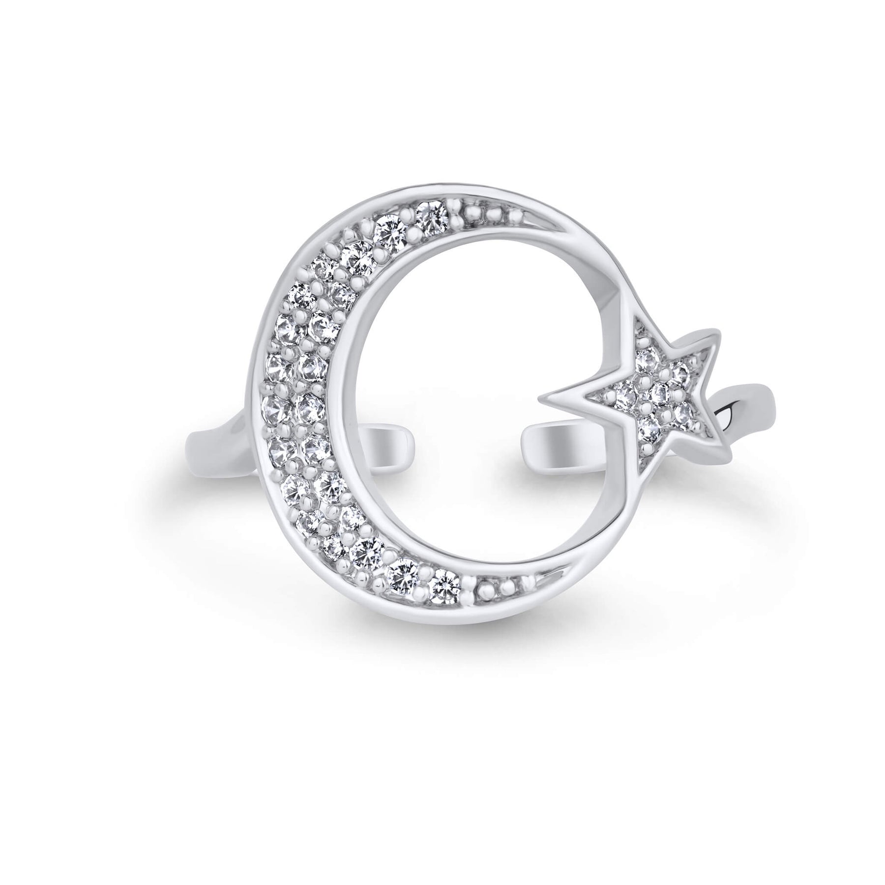 Türkei Wappen Ring Damen Silber Edelstahl – Ayyıldız