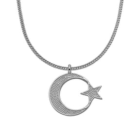Türkei Ayyıldız Wappen Kette Herren Silber versilbert | d'origine