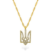 Ukraine Emblem Necklace Women Gold-Plated | d'origine