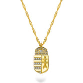 Ungarn Wappen Kette Damen Gold vergoldet | d'origine